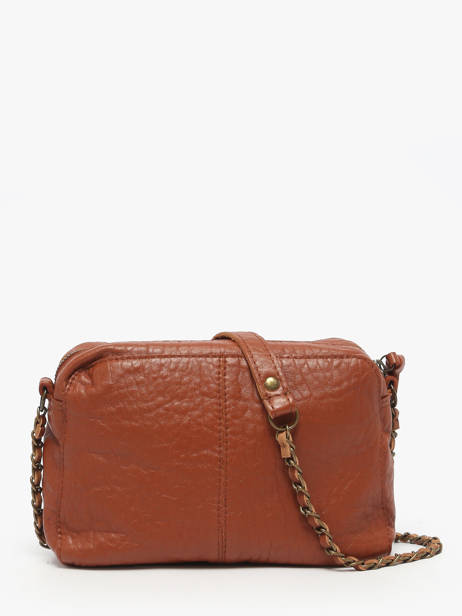 Cross Body Tas Naina Leder Pieces Bruin naina 17063358 ander zicht 4